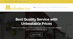 Desktop Screenshot of manhattaninnhotel.com